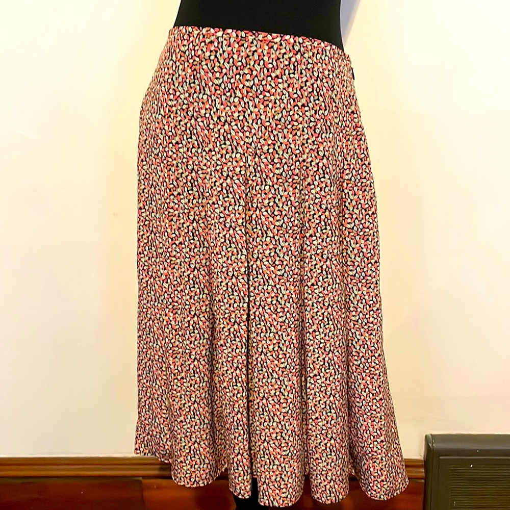 Talbots Pure Silk Pleated Skirt